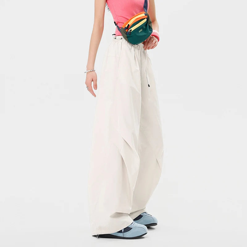 Cargo Pants Wide Leg Quick-Drying Zip Pockets