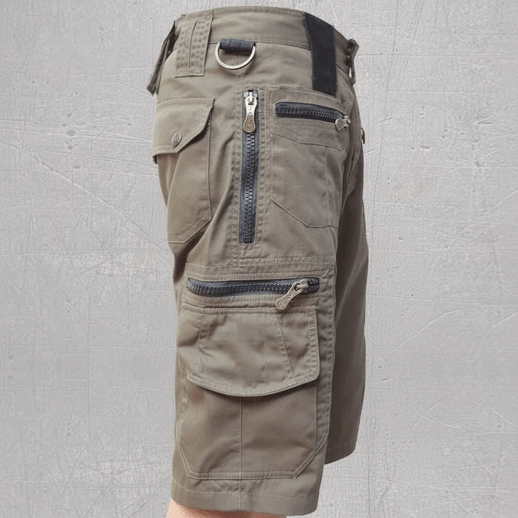 Cargo Shorts Multi-Pocket Loose Fit Durable Fabric