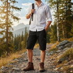 Cargo Shorts Multi-Pocket Loose Fit Durable Fabric