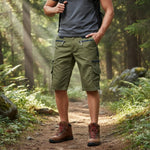 Cargo Shorts Multi-Pocket Loose Fit Durable Fabric