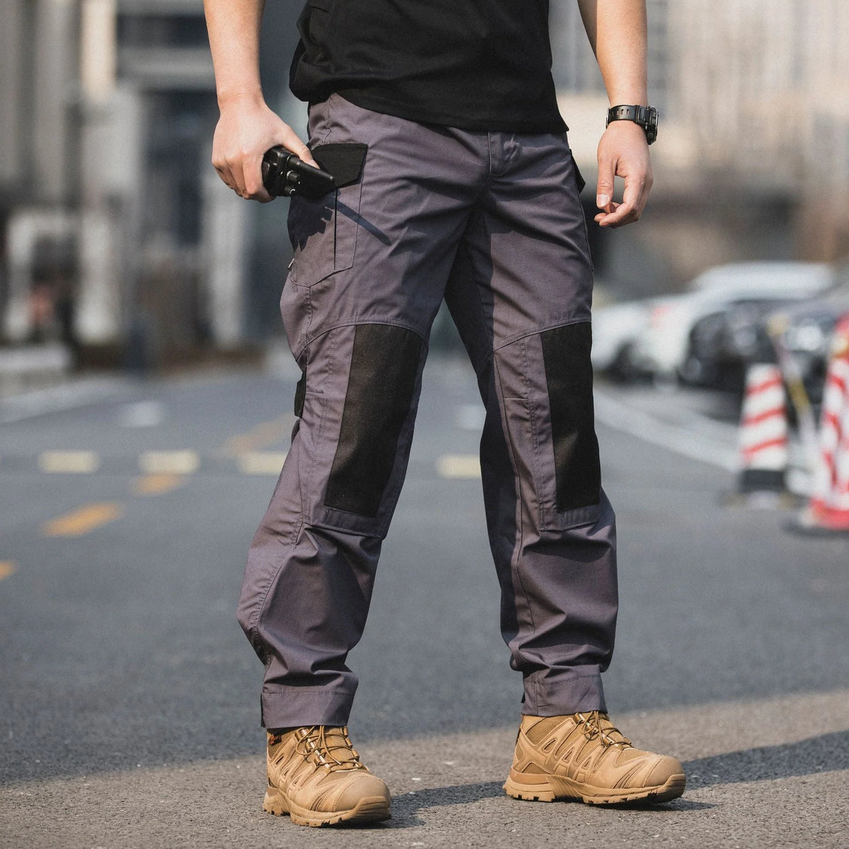 Cargo Trousers Ripstop Six Pockets Reinforced Knees