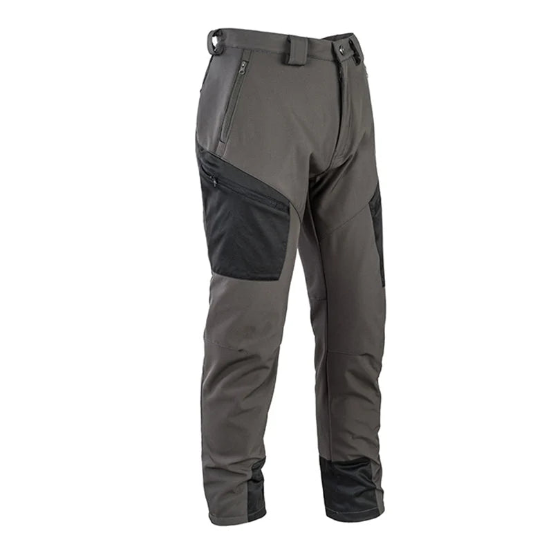 Cargo Trousers Water-Resistant Fleece-Lined Six Pockets