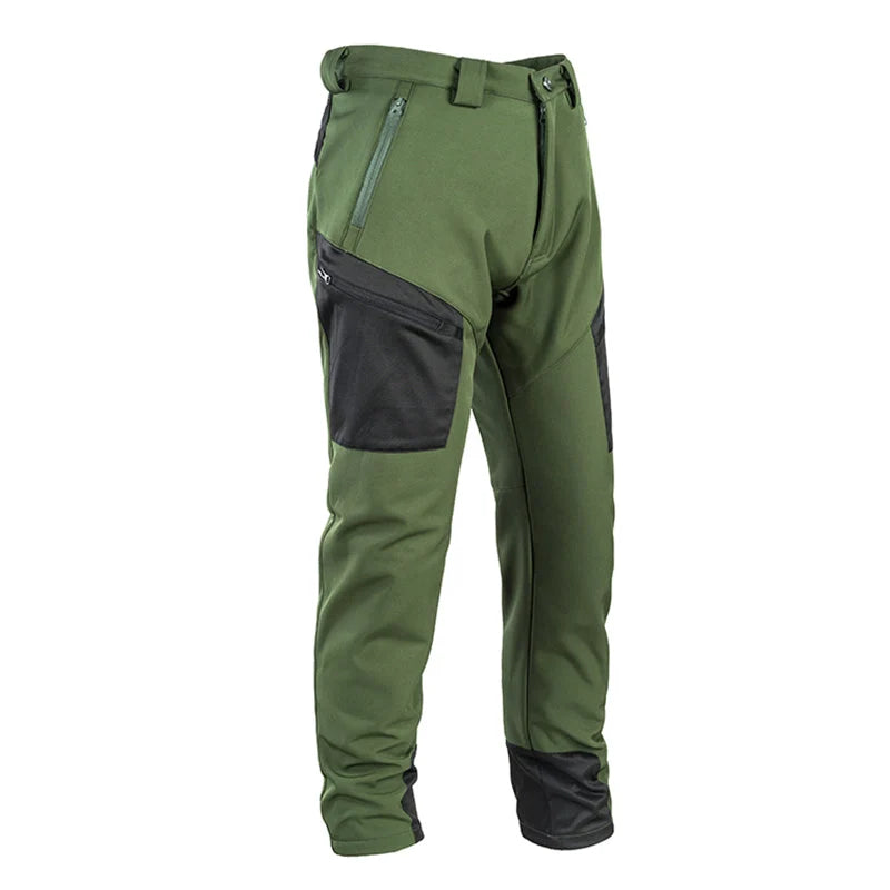 Cargo Trousers Water-Resistant Fleece-Lined Six Pockets