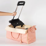 Carry-On Bag Water-Resistant PU Leather Built-In Hanging System