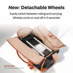 Carry-On Bag Water-Resistant PU Leather Built-In Hanging System