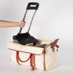 Carry-On Bag Water-Resistant PU Leather Built-In Hanging System