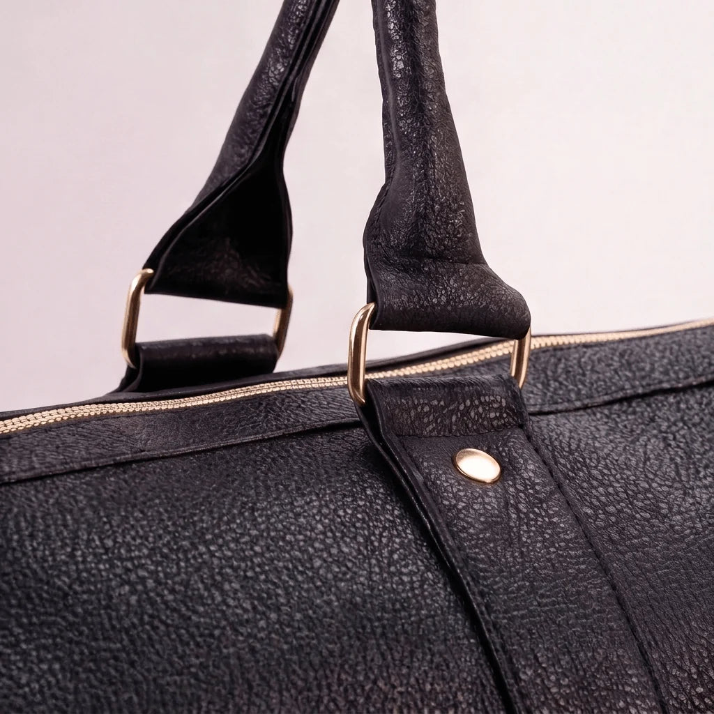 Carry-On Bag Water-Resistant PU Leather Built-In Hanging System