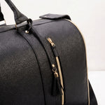 Carry-On Bag Water-Resistant PU Leather Built-In Hanging System