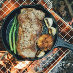 Cast Iron Skillet Even Heat Multi-Method Cooking