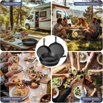 Cast Iron Skillet Even Heat Multi-Method Cooking