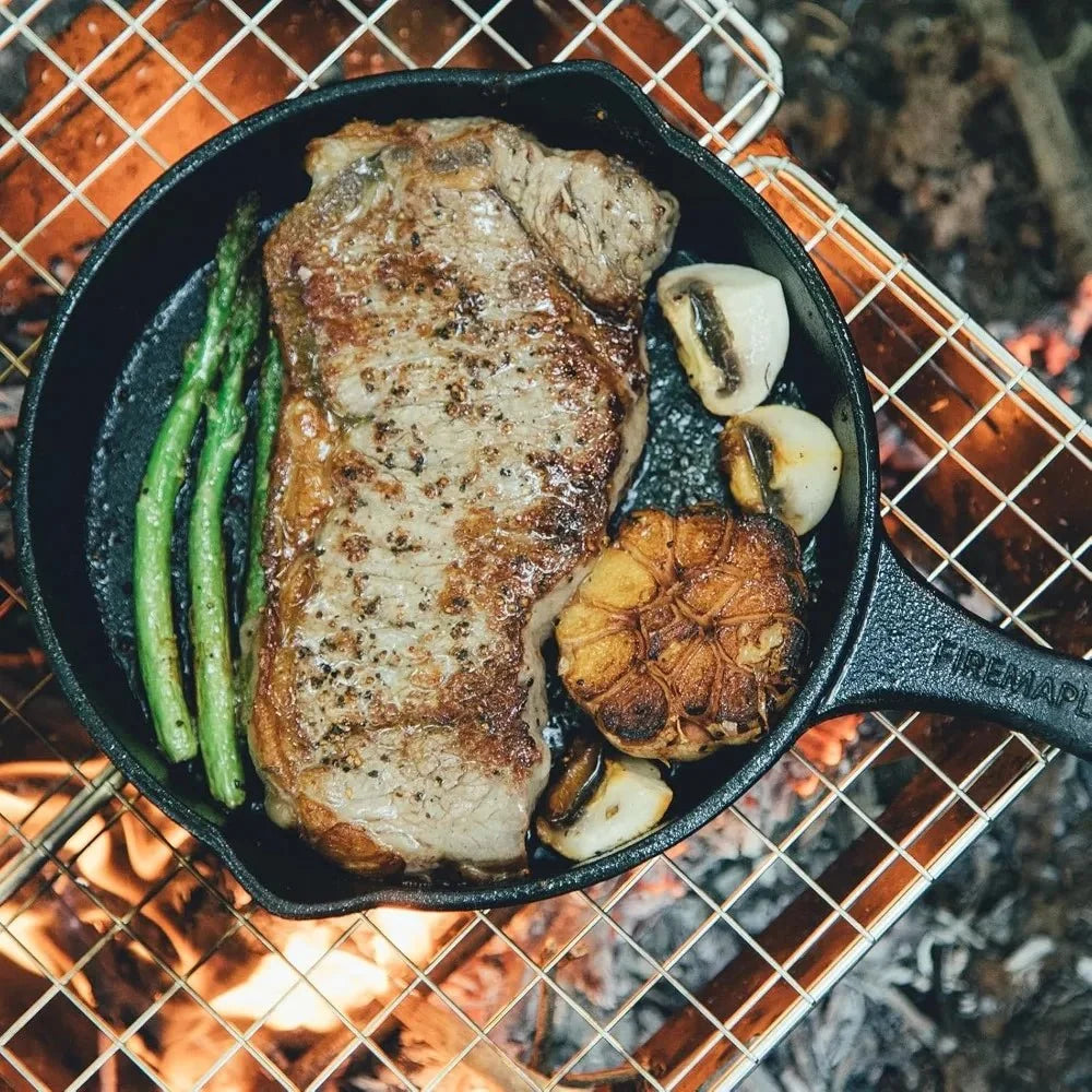 Cast Iron Skillet Even Heat Stovetop & Oven Compatible