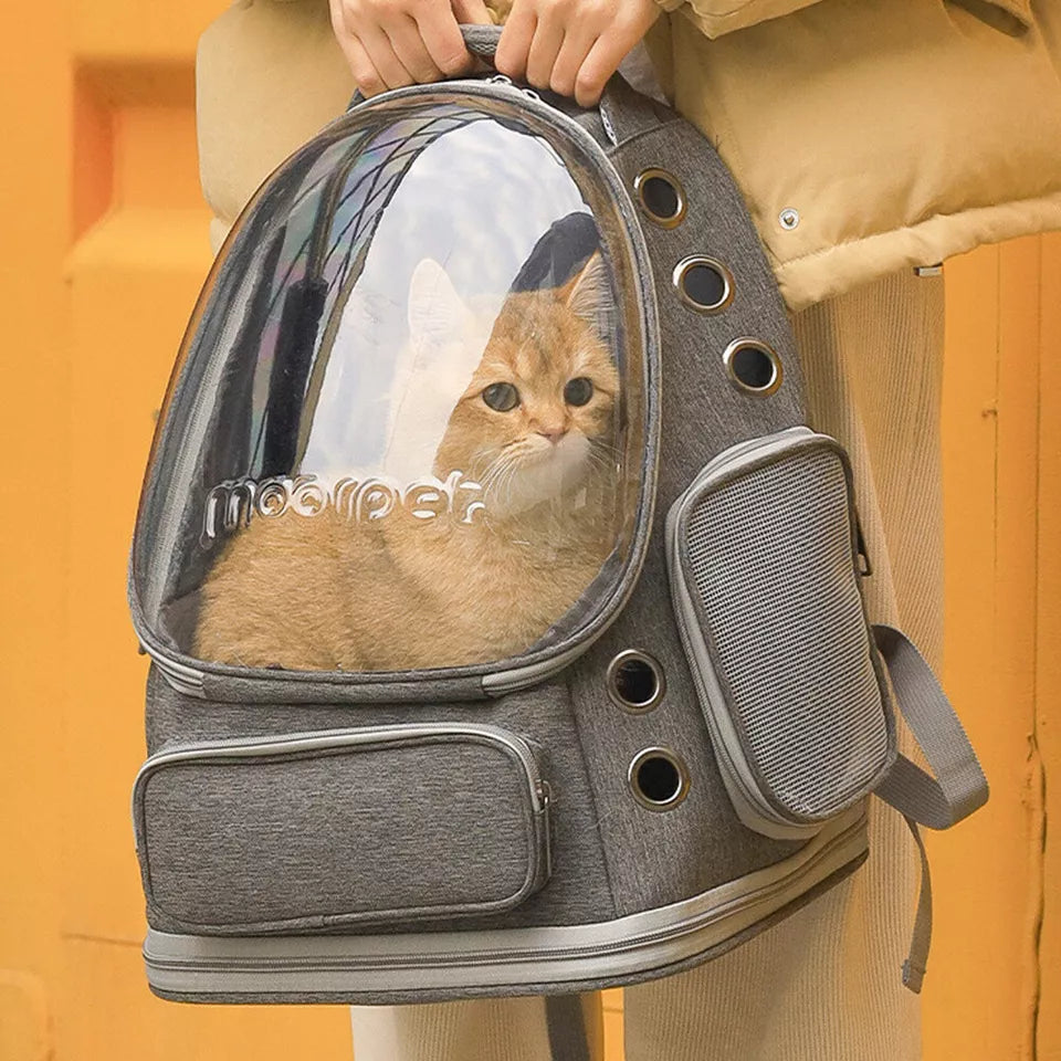 Cat Backpack Carrier 360 Degree Transparent Bubble Window Airline-Approved