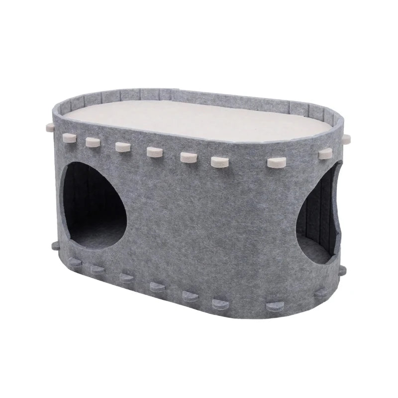 Cat Bed Double-Decker Claw-Resistant Felt