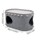 Cat Bed Double-Decker Claw-Resistant Felt