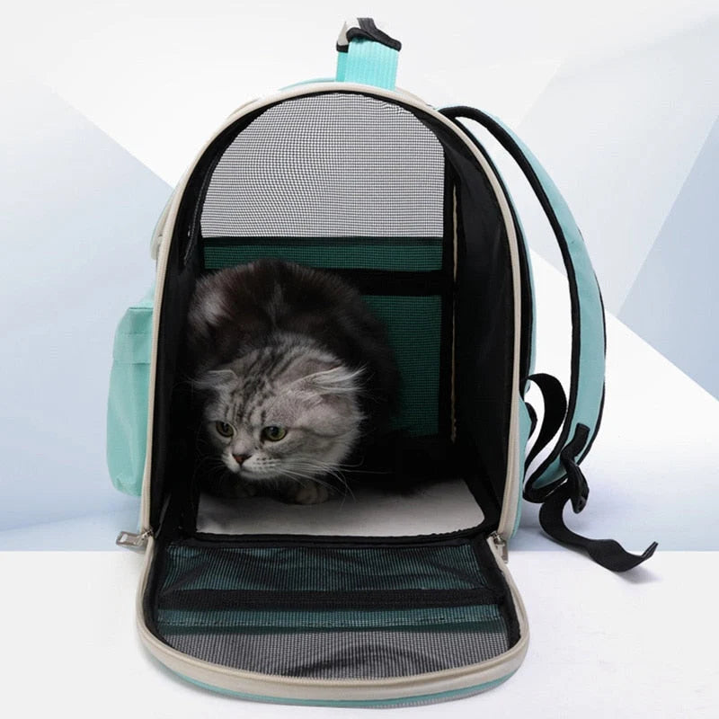 Cat Carrier Bag Transparent Breathable Adjustable Strap