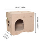 Cat Cave Bed 2-in-1 Felt Hideout & Perch
