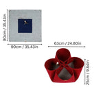 Cat Cave Bed Multi-Pocket Tunnel Soft Breathable Felt