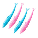 Cat Chew Toy Silicone Dental Cleaner 4-Pack
