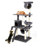 Cat Climbing Tree Multi-Level Natural Wood 156 Cm