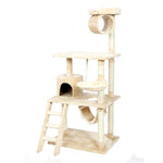 Cat Climbing Tree Multi-Level Natural Wood 156 Cm