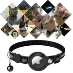 Cat Collar Reflective Adjustable Quick-Release GPS Tracker Holder