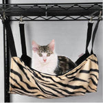 Cat Hammock Bed Elevated Space-Saving Patterned