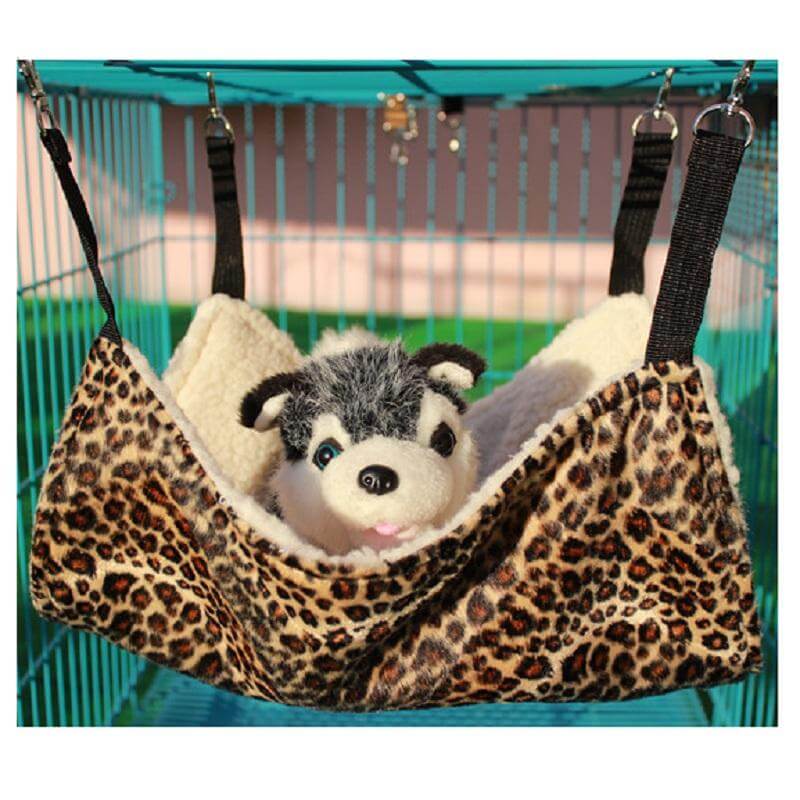 Cat Hammock Bed Elevated Space-Saving Patterned
