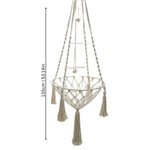 Cat Hammock Hand-Woven Cotton Rope Hanging Basket Nest