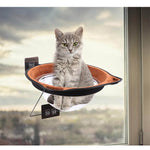Cat Hammock Window-Mounted Adhesive Metal Frame Plush Pad