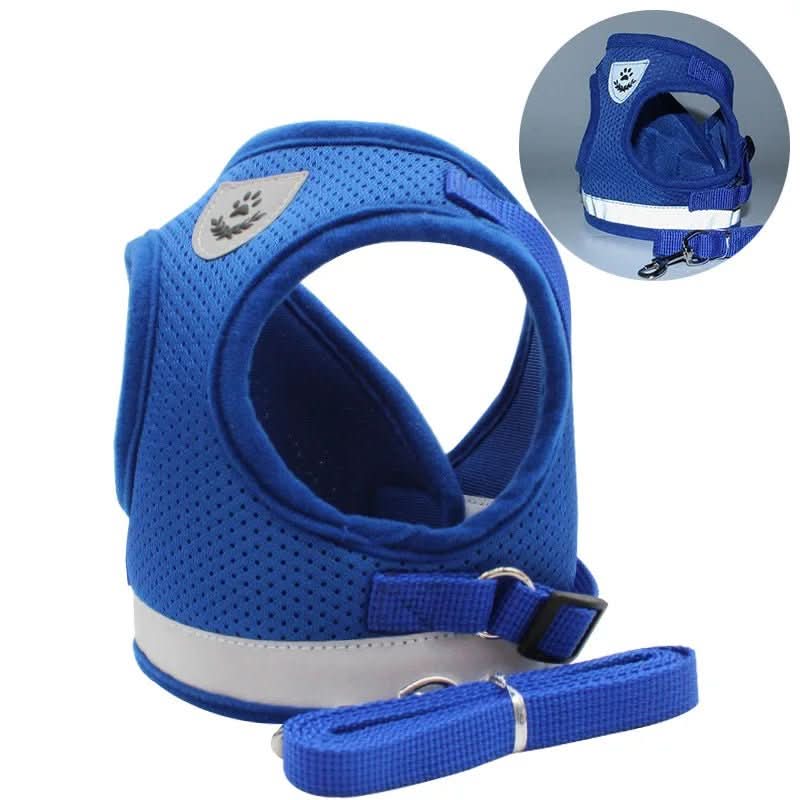 Cat Harness Escape-Resistant Adjustable Reflective With Leash