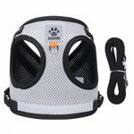 Cat Harness Escape-Resistant Adjustable Reflective With Leash