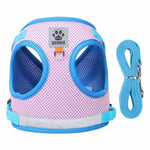 Cat Harness Escape-Resistant Adjustable Reflective With Leash