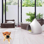 Cat House Water Drop Design Plush Interior