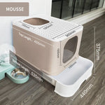 Cat Litter Box Top-Entry Anti-Tracking Enclosed Design