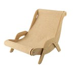 Cat Lounge Chair Sisal Scratcher & Wood Frame