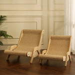 Cat Lounge Chair Sisal Scratcher & Wood Frame