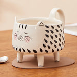 Cat Mug Ceramic Cat-Shaped Design 11.8 Oz Capacity