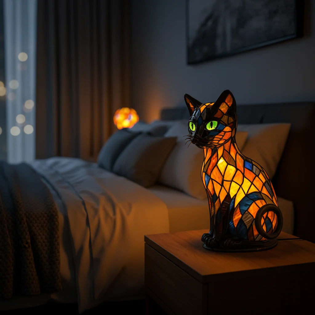 Cat Night Light Silicone Rechargeable Touch Control Soft LED Glow