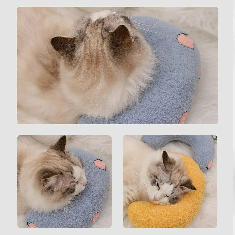 Cat Pillow U-Shaped Calming PP Cotton