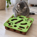 Cat Puzzle Maze Felt With Bell Ball Included