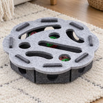 Cat Puzzle Maze Felt With Bell Ball Included