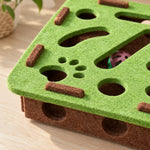 Cat Puzzle Maze Felt With Bell Ball Included