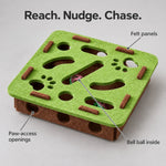 Cat Puzzle Maze Felt With Bell Ball Included
