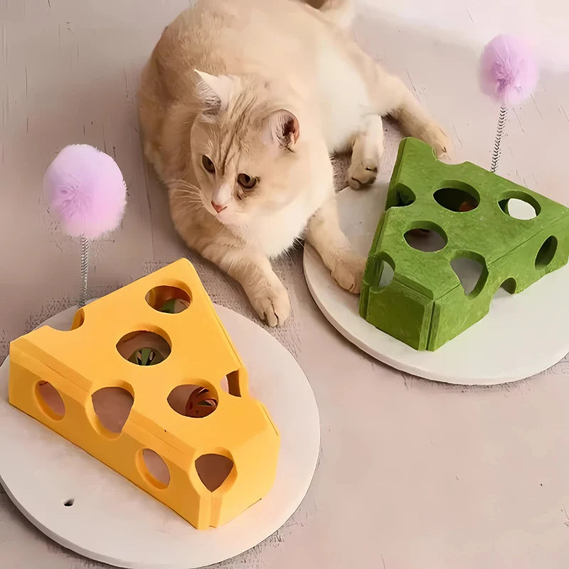 Cat Puzzle Toy Interactive Scratch-Friendly Felt