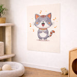 Cat Scratch Pad Wall-Mount Thick Felt & Removable Adhesive
