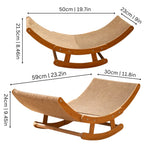 Cat Scratcher Bed Concave Corrugated Cardboard & Sisal