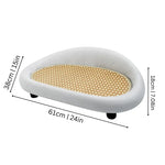 Cat Scratcher Bed Curved Felt & Sisal Non-Slip
