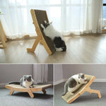 Cat Scratcher Bed Curved Wooden Lounge
