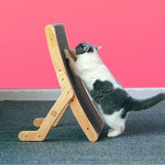 Cat Scratcher Bed Curved Wooden Lounge