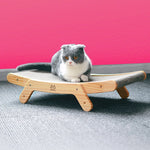 Cat Scratcher Bed Curved Wooden Lounge